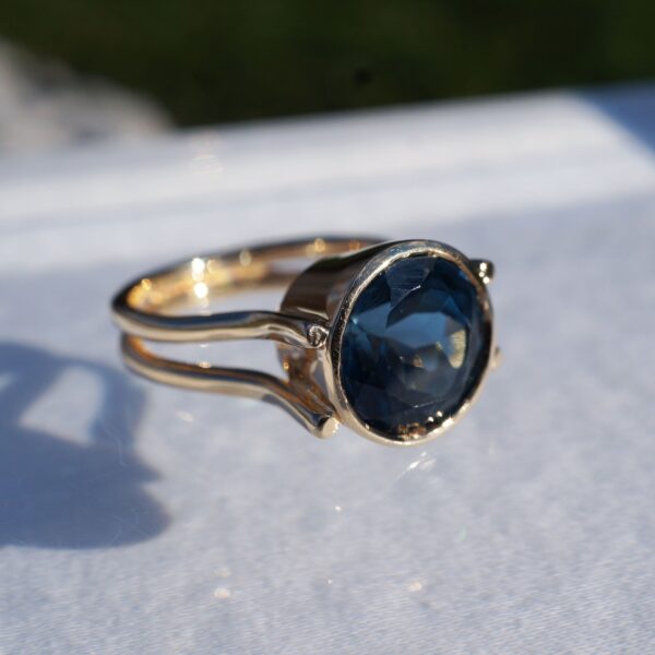 Blue Topaz Copia Ring