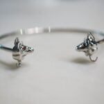 Rhodium Plated Buffalo Cuff