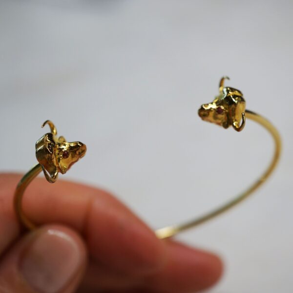 Gold Plated Buffalo Cuff