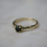 Dainty Little Black Sapphire Ring