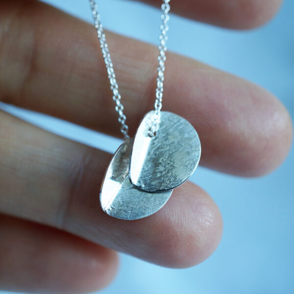 Sterling Silver Eucalyptus Double Pendant