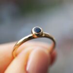 Black Sapphire Wabi-Sabi Ring