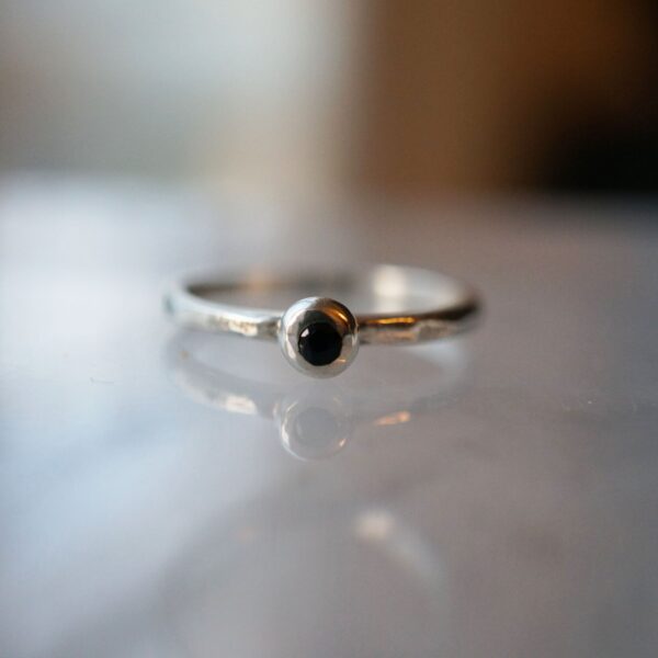 Black Sapphire Ring