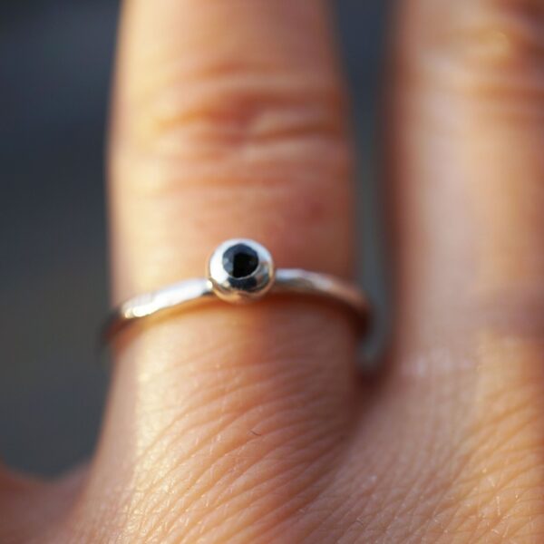 Black Sapphire Ring