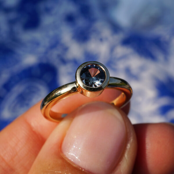 Grey Sapphire Ring