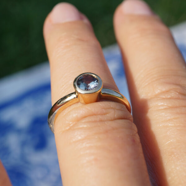Grey Sapphire Ring