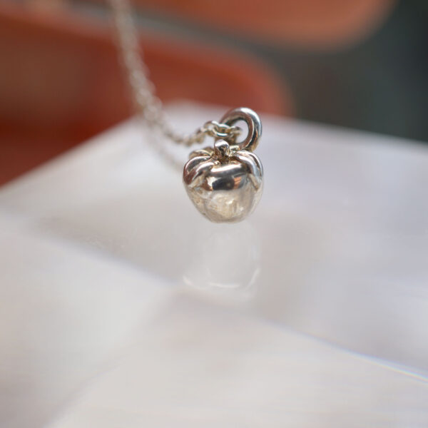 Silver Apple Pendant