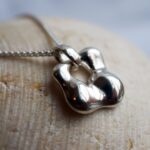 Polished Silver Bloom Necklace