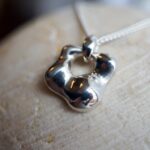 Polished Silver Bloom Necklace